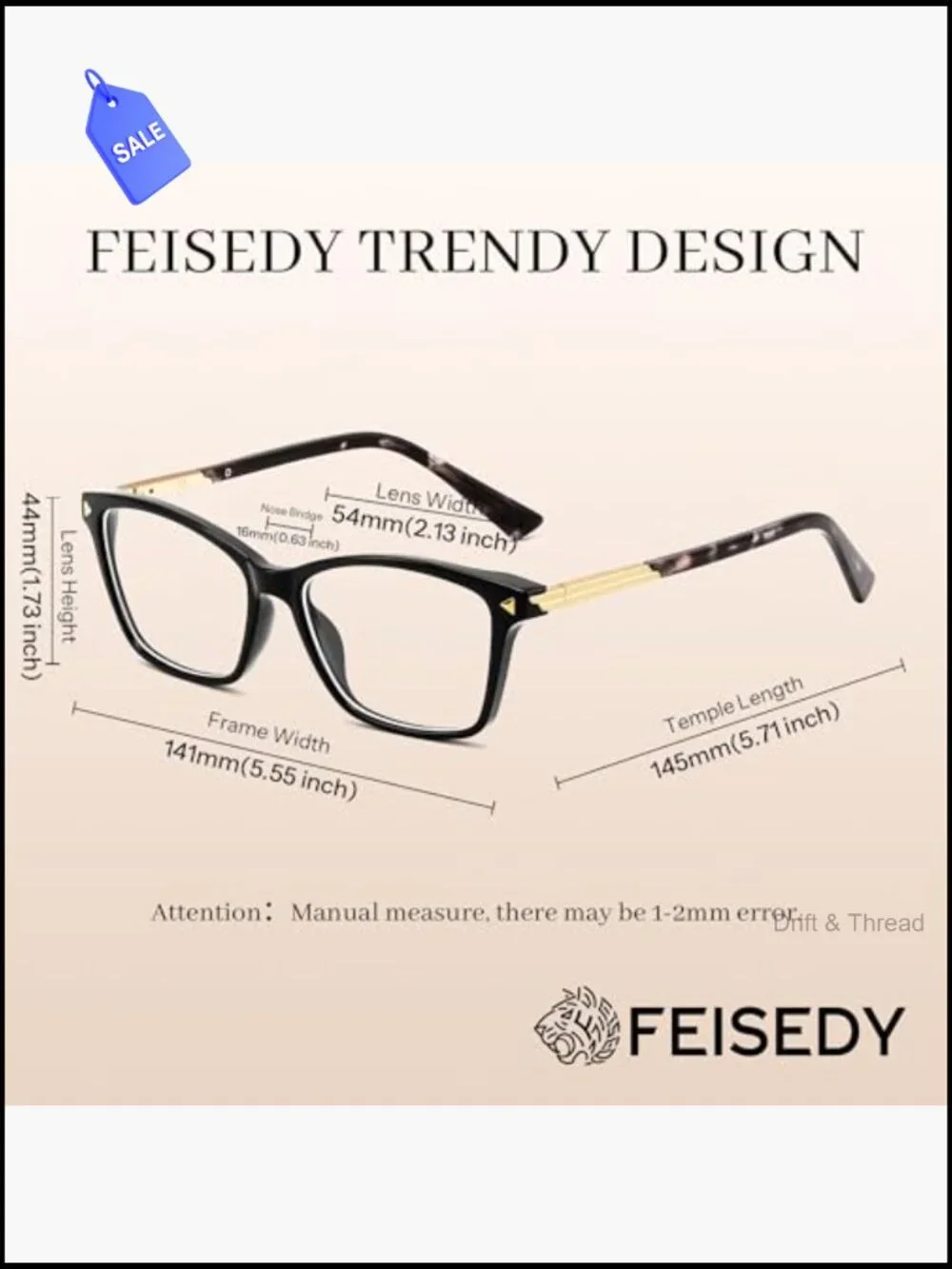 TR90 Blue Light Blocking Glasses Square Frame Anti Eyestrain for Work Gaming